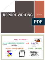 Report Writing