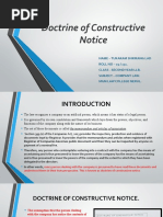 10-11 Doctrine of Constructive Notice