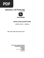 Hydraulic Lift Power Kit: Installation Instructions