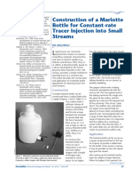 Construction of A Mariotte Bottle For Constant-Rate Tracer Injection Into Small Streams