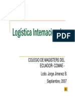 Logística Internacional (Presentación) Autor Jorge Jimenez B.