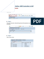 How To Define MRP Controller in SAP