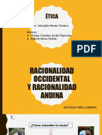 ÉTICA - Racionalidad Occidental y Andina