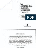 C. Portantiero - La Sociología Clásica Durkheim y Weber