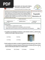 Matemáticas II Examen