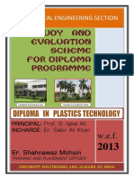 Study and Evaluation Scheme For Diploma Programme: Mechanical Engineering Section