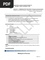 Module No. 8 - Critical Thinking, Collaboration, and The Writing Process October 25, 2021-November 01, 2021 Date of Submission: November 01, 2021