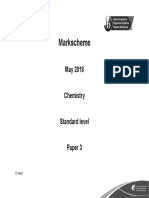 Markscheme: May 2018 Chemistry Standard Level Paper 3