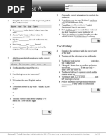 Unit 4 Test A: Grammar