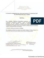 Certificado Luciana