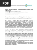 Comunicado Inicio Ciclo Lectivo 2022