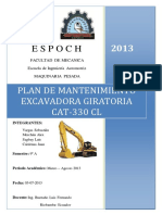 MAQUINARIA PESADA Plan de Mantenimiento Excavadora Giratoria