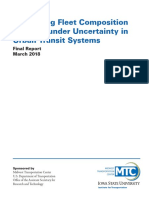 Optimizing Fleet Composition and Size Under Uncertainty in Urban Transit Systems