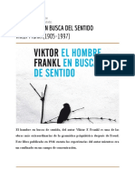 El Hombre en Busca Del Sentido