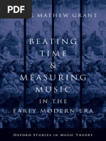 (Oxford Studies in Music Theory) Grant, Roger Mathew - Beating Time & Measuring Music in The Early Modern Era-Oxford University Press (2014)