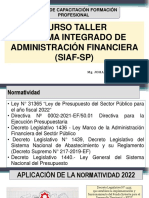 Curso Taller Siaf 2022