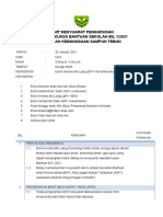 Minit Mesyuarat Pengurusan Jawatankuasa Bantuan