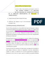 Comentarios Plan de Investigacion GRUPO 1 (Por Subgrupo 3)