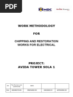 Work Methodology FOR Chipping and Restoration Works For Electrical