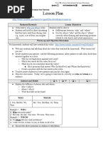 Lesson Plan: Business/Materials Lesson Objectives