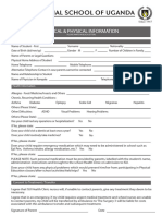 Brendahs Medical Form