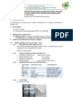 Especificaciones Técnicas Hipoclorito, Combustible