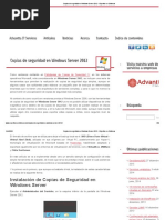 Copias de Seguridad en Windows Server 2012 - Expertos en Sistemas