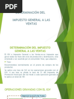 Determinacion Del Igv y Del Impuesto A La