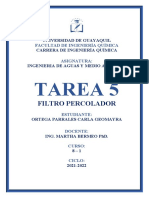 Tarea 5 - Filtro Percolador