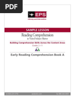 Reading Comprehension: Sample Lesson