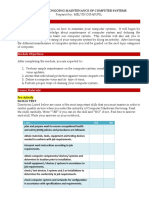 Module 1-Ongoing Maintenance of Computer Systems