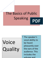 The Basics of Public Speaking