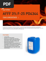 AFFF 3% F-25 PD4344: Foam Concentrate