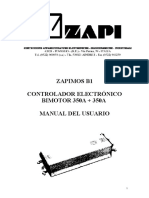 Zapimos B1 Controlador Electrónico BIMOTOR 350A + 350A Manual Del Usuario