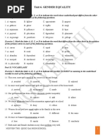 Unit 6. Gender Equality: Part I. Phonetics