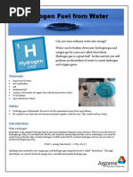 Hydrogen Fuel From Water - v2