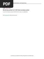 Monitoring System For 5-KW Solar Pumping System