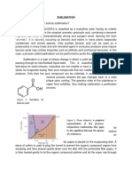 Sublimation and Recrystallization