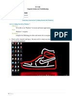 Laboratory Exercise Set 1 (Getting Started With Windows) Lab 1.1 Getting Started in Windows 7