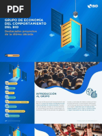 Grupo de Economia Del Comportamiento Del BID Destacados Proyectos de La Ultima Decada