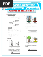 Planteo de Ecuaciones 2 para Tercero de Secundaria