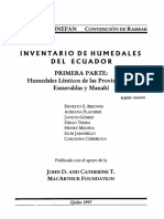 Inventario Humedales Ecuador Parte 1