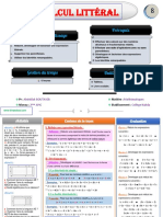 Cours 1 Calcul Littéral