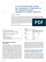 Apport de L'échoendoscopie Rectale Au Bilan D'extension de L'endométriose Profonde. Diagnostic Positif Et Topographie Des Atteintes Digestives