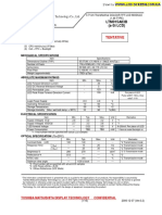 Спецификация Toshiba LTM015A83B