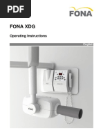 Fona XDG Operating Instructions