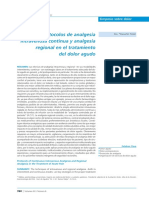 Protocolos de Analgesia Intravenosa Continua y Analgesia Regional en El Tratamiento Del Dolor Agudo