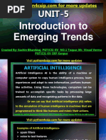 Introduction To Emerging Trends