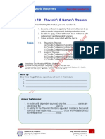 Module 7 - Thevenins and Nortons Theorem