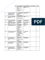 TC - ID Test Case Description Test Case Steps Expected Result Actual Result